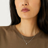 925 Pure Sterling Silver Cz Teardrop Pendant Necklace For Women