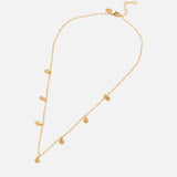 Real Gold Plated Disc Station Necklace For Women By Accessorize London