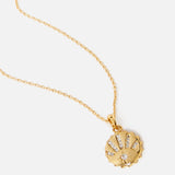 Real Gold Plated Eye Pendant Necklace For Women By Accessorize London