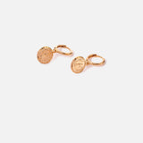Real Gold Plated Heirloom Coin Hoops Earring For Women By Accessorize London