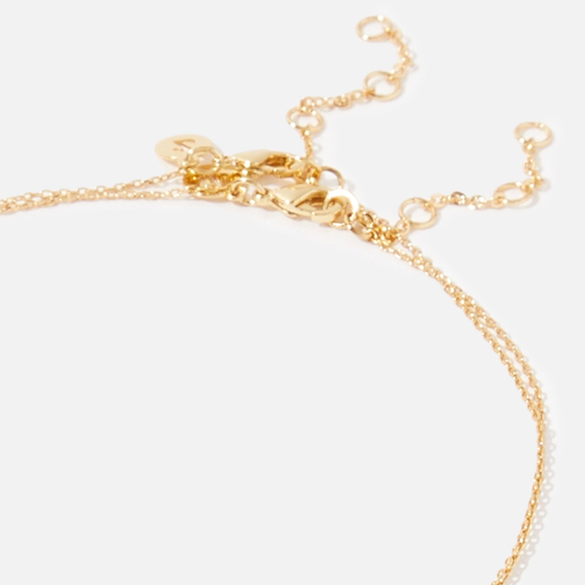 Real Gold Plated Layered Good Fortune Pendant Ncklace For Women By Accessorize London