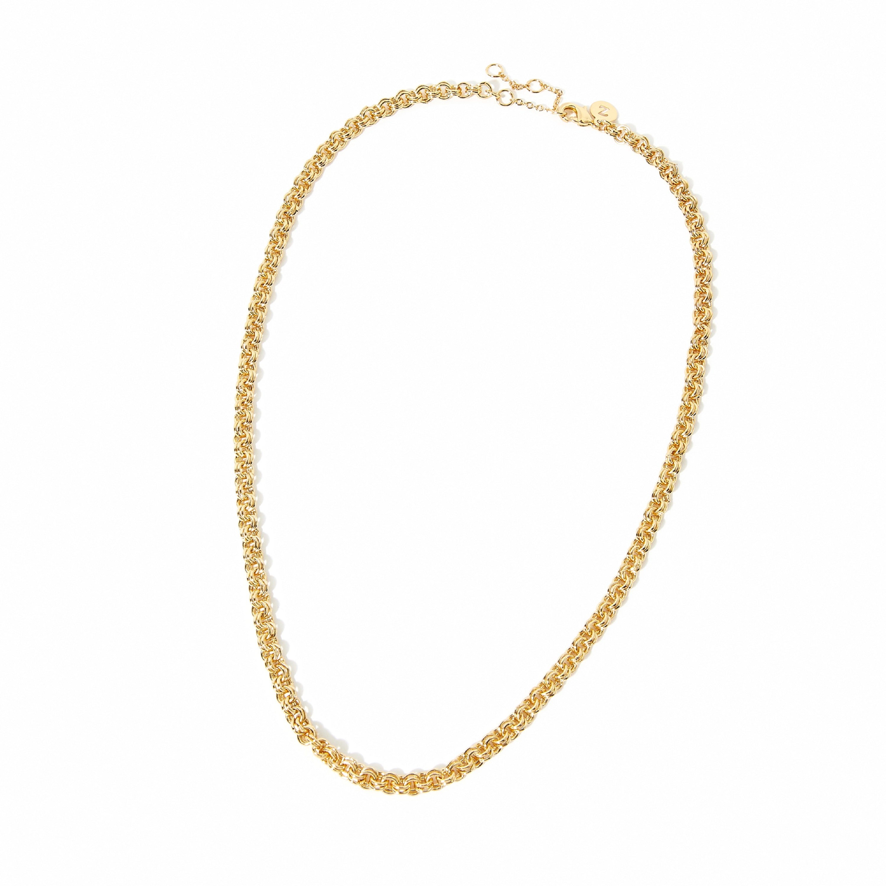 Real Gold Plated Limited Rolo Chain Necklace For Women By Accessorize London