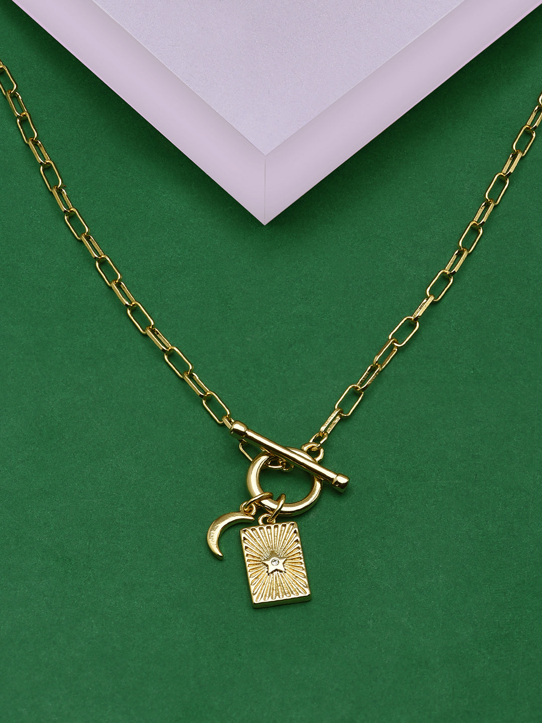 Gold Treasures Oyster T-Bar Necklace – Aida Shoreditch
