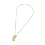 Real Gold Plated Charmy Celestial T Bar Necklace For Women By Accessorize London