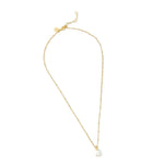 Real Gold Plated Simple Pearl Pendant Necklace For Women By Accessorize London