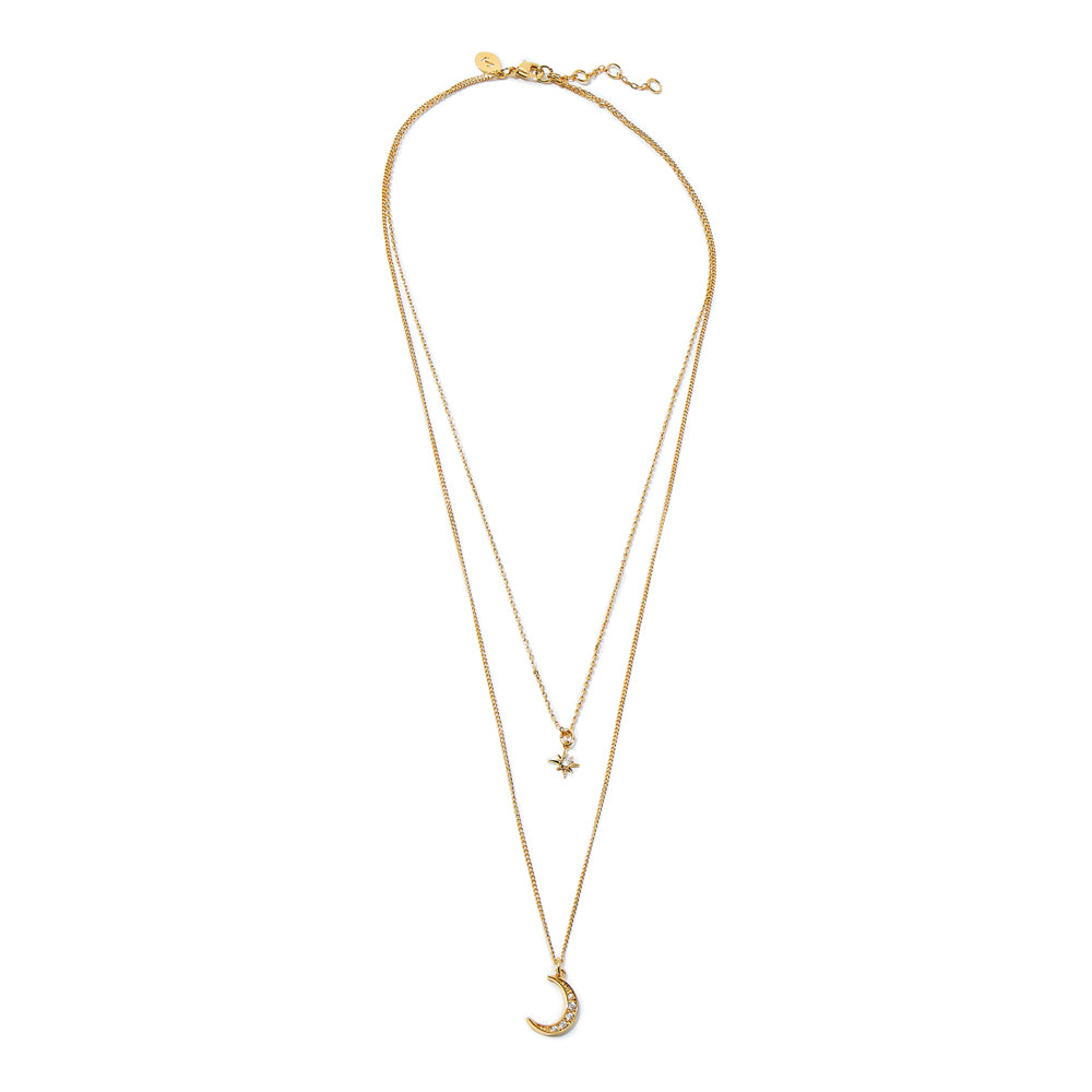 Real Gold Plated 14ct Celestial Necklace