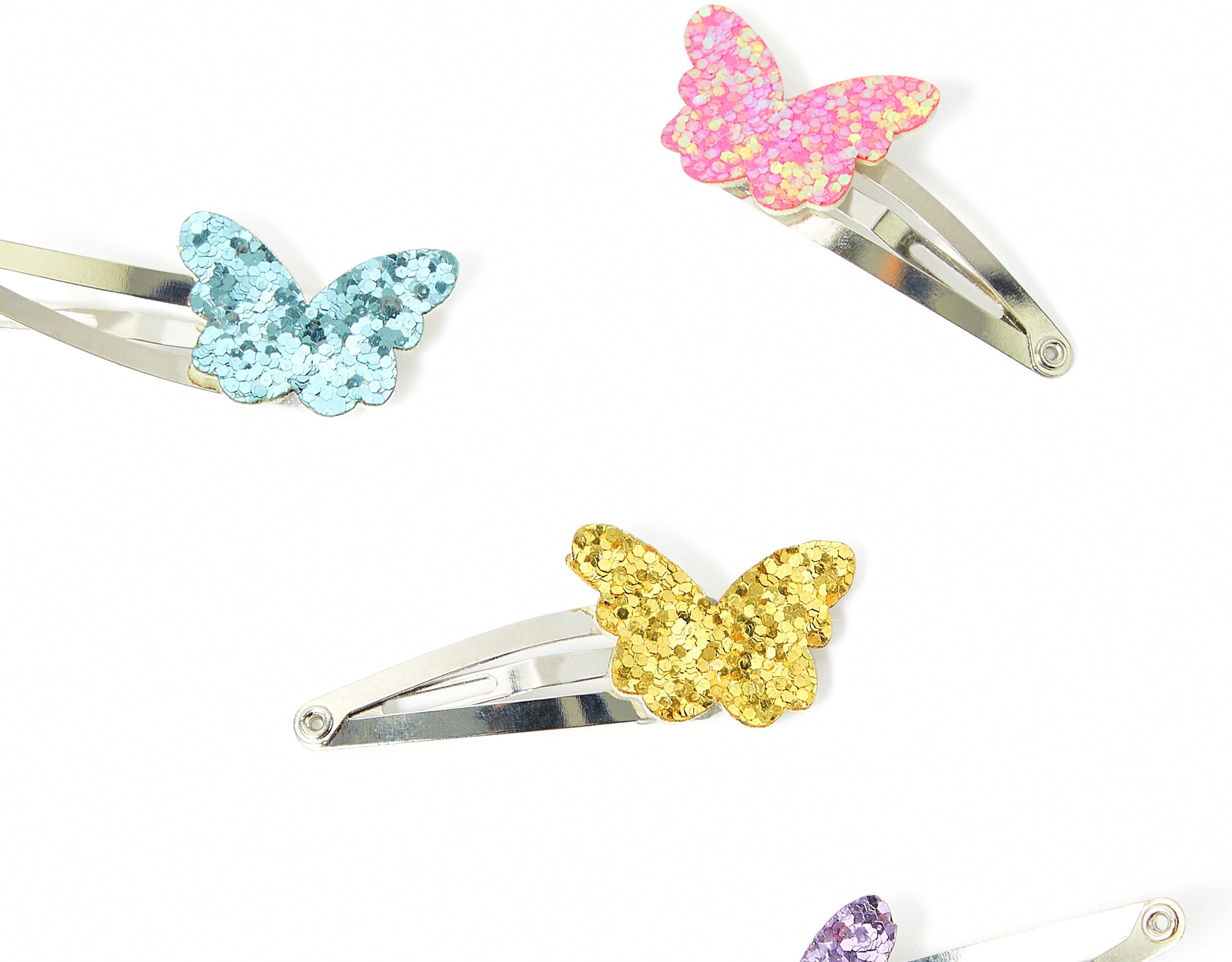 Accessorize Girl set of 4 Butterfly Clic Clacs Hair Clips