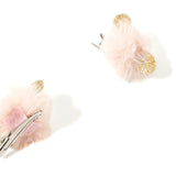 Accessorize Girl Pack Of 2 Fluffy Character Pom Slides