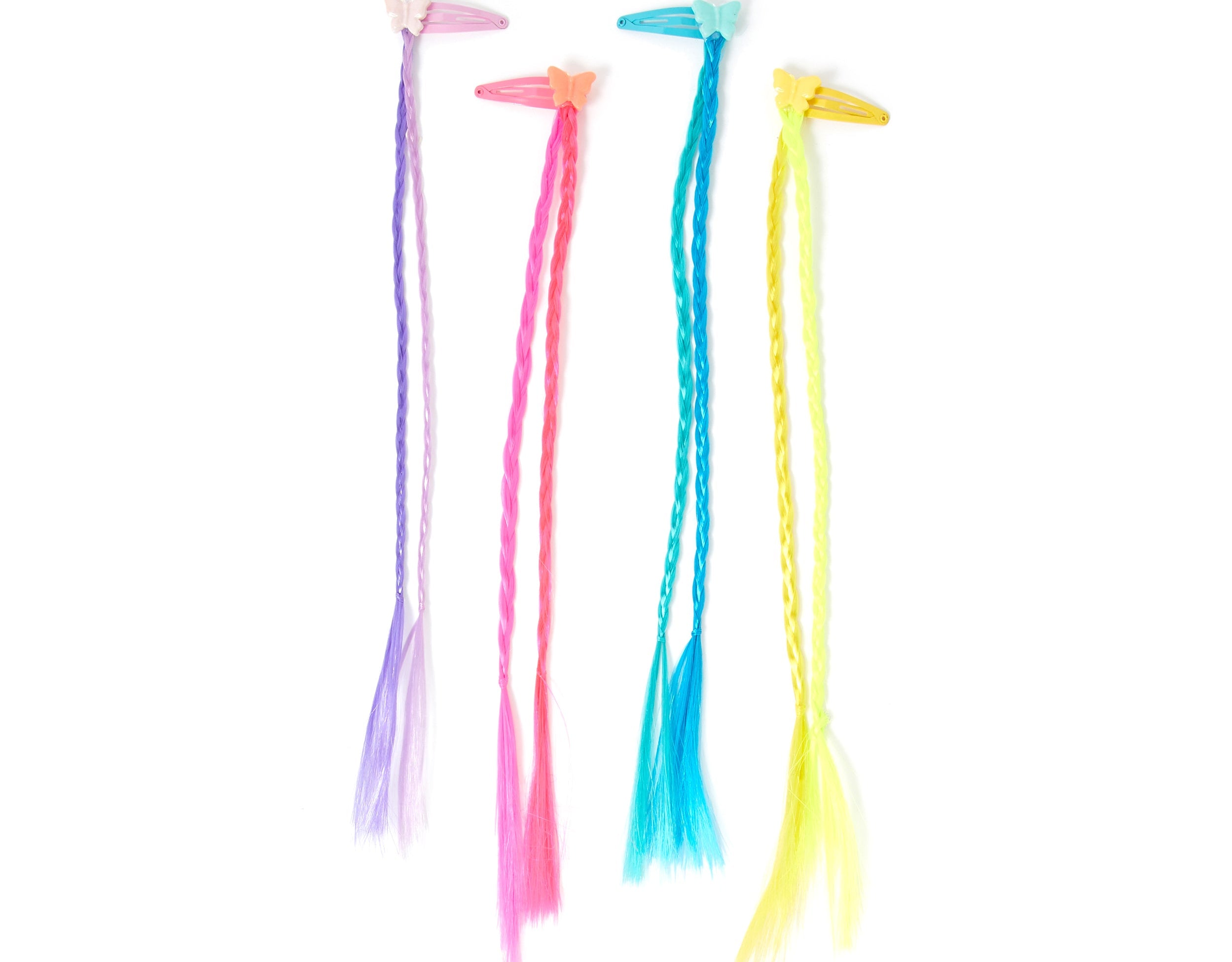 Accessorize Girl Set of 4 Butterfly Fake Hair Extensions