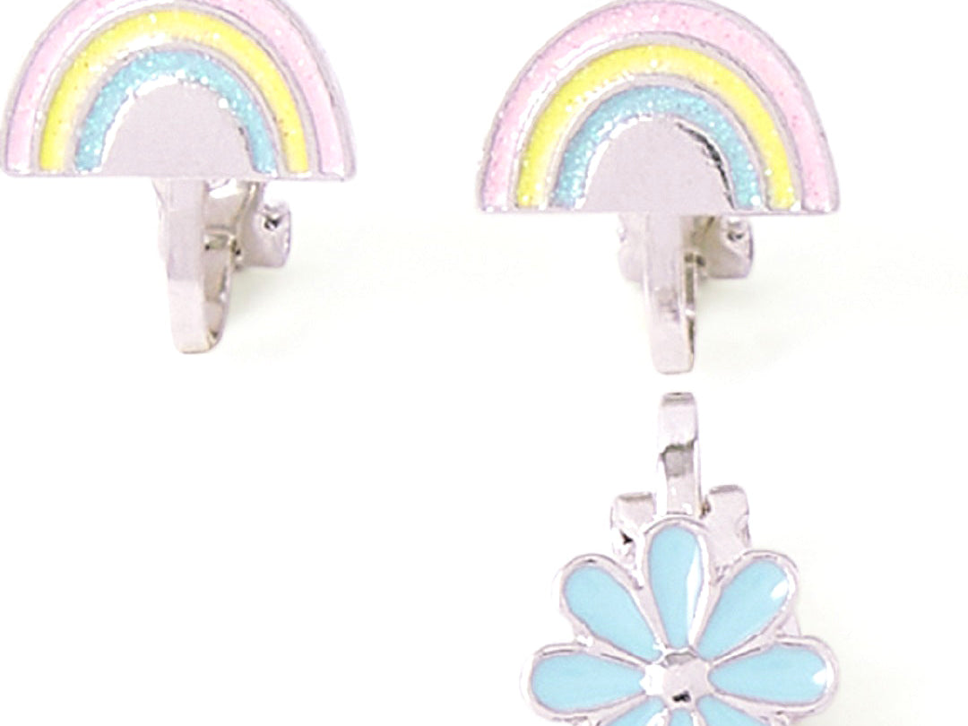 Accessorize Girl Set of Garden Clip On Earrings