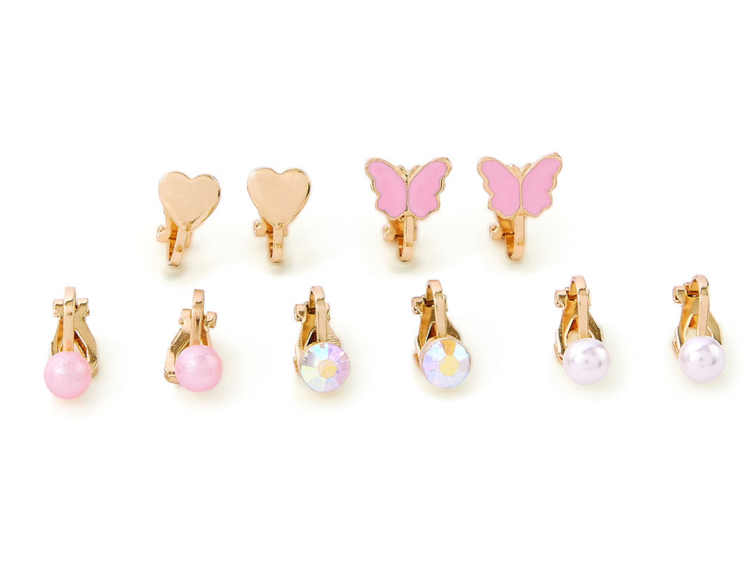 Accessorize Girl Pack Of 5 Garden Pretty Clip On Earrings