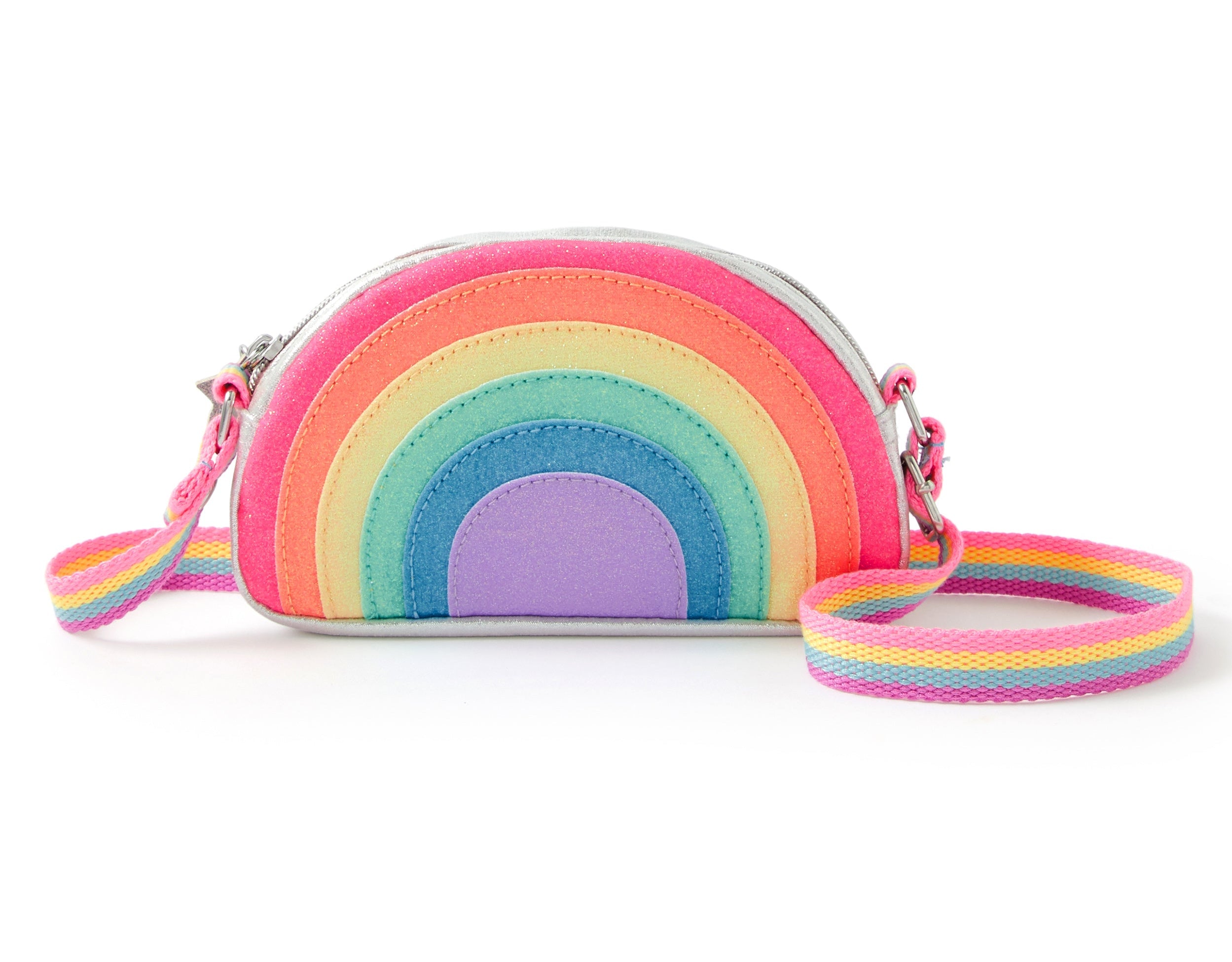 Accessorize London Rainbow Sparkle Across Body Bag