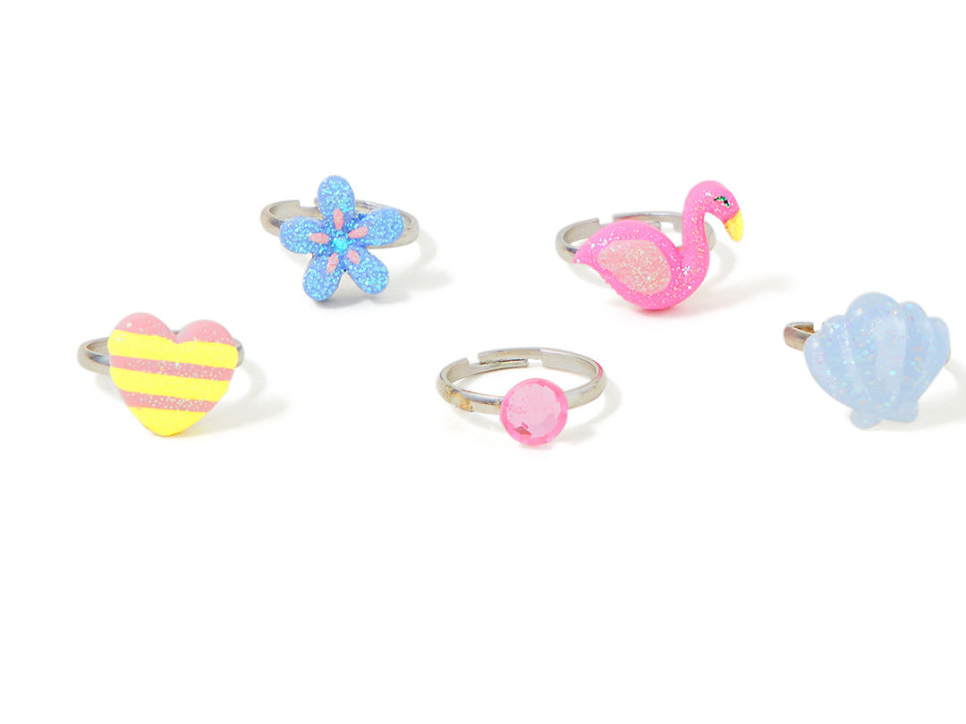 Accessorize Girl Flamingo Ring Set