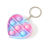 Accessorize Girl Heart Keyring Push Popper