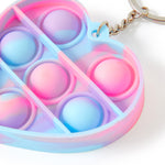 Accessorize Girl Heart Keyring Push Popper