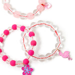 Accessorize Girl Pack Of 3 Flamingo Beaded Stretch Pack