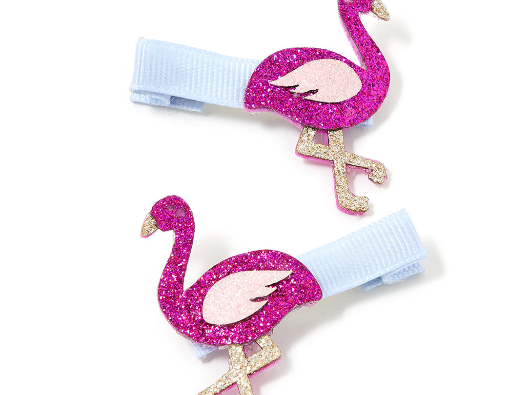 Accessorize Girl Pack Of 2 Flamingo Salon Clips