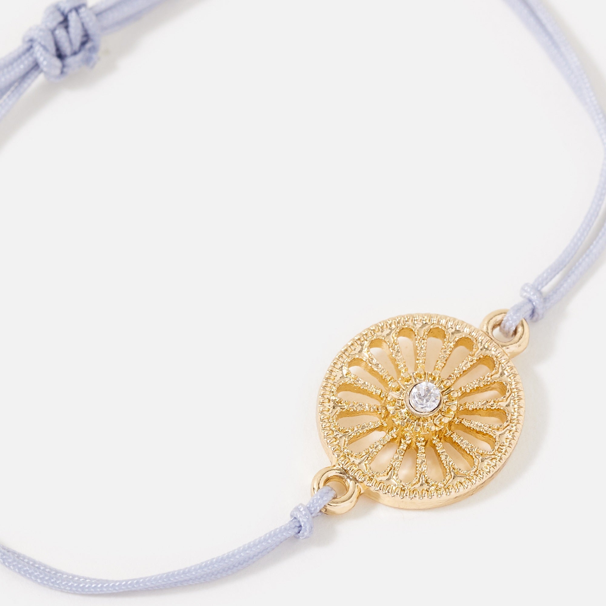 Accessorize London Women's Gold Filigree Charm Friendship Bracelet