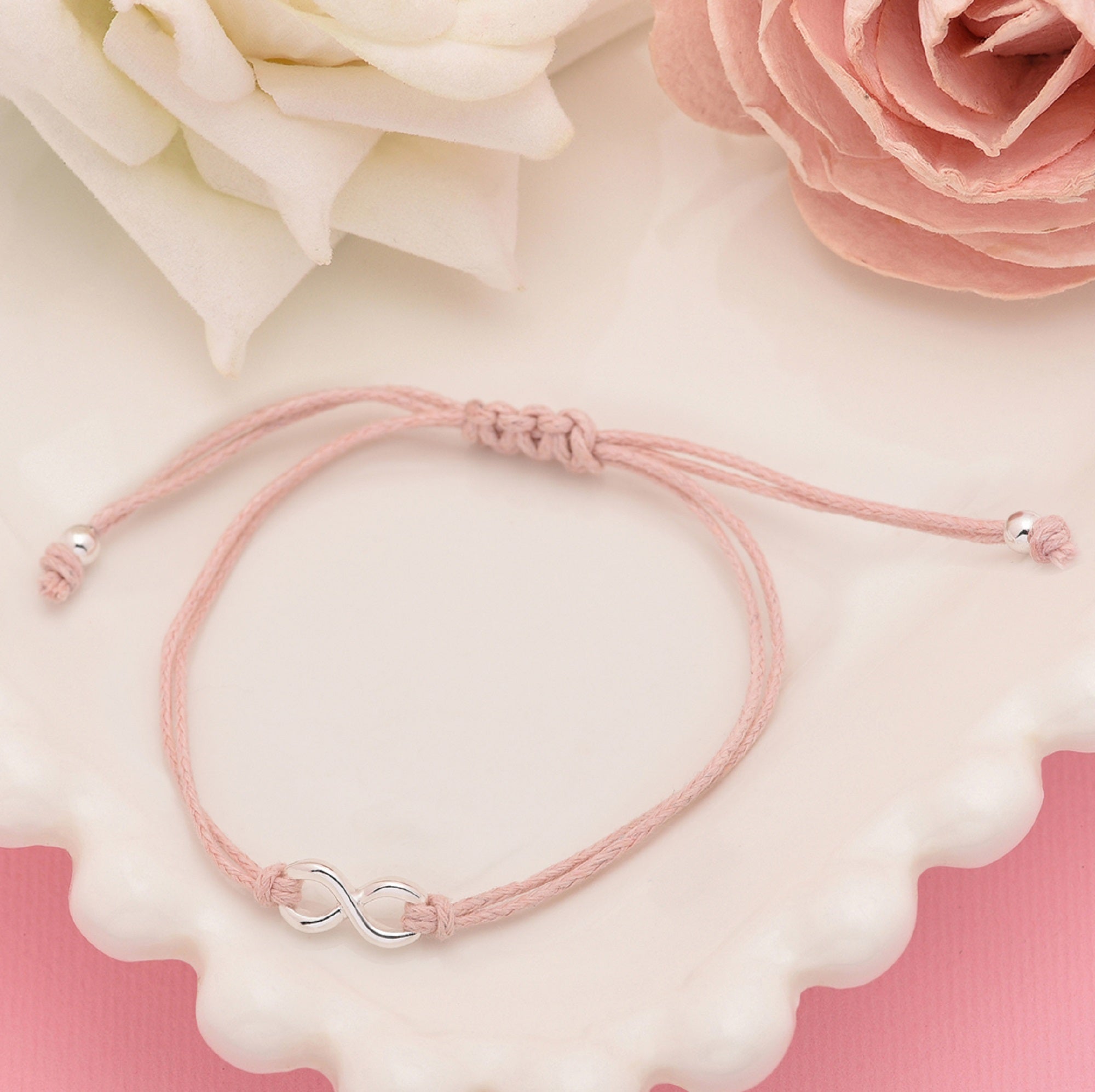 Accessorize London Women's Silver Eternity Symbol Friendship Bracelet