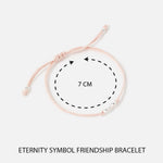 Accessorize London Women's Silver Eternity Symbol Friendship Bracelet