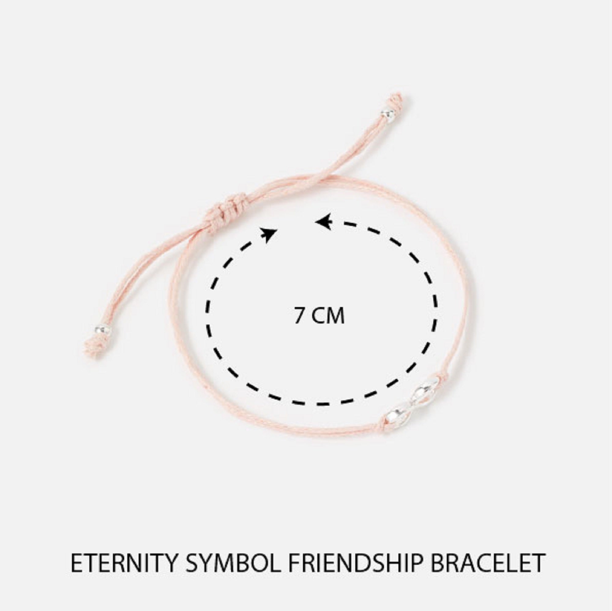 Accessorize London Women's Silver Eternity Symbol Friendship Bracelet