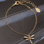 Accessorize London Women's Gold Dragonfly Bracelet