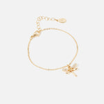 Accessorize London Women's Gold Dragonfly Bracelet
