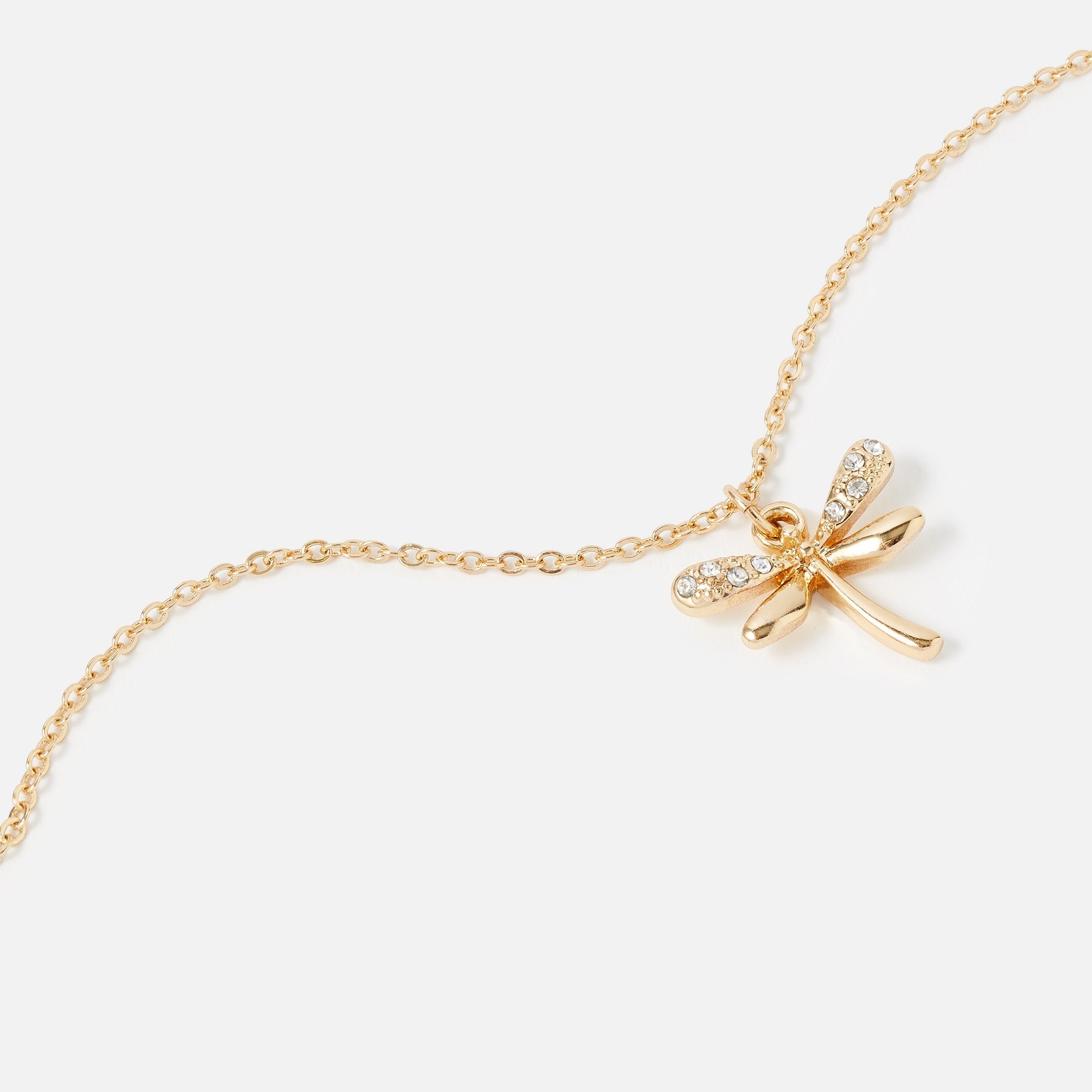 Accessorize London Women's Gold Dragonfly Bracelet