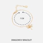 Accessorize London Women's Gold Dragonfly Bracelet
