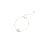 Accessorize London Women's Silver Pave Circle Bracelet