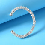 Accessorize London Women's Pastel Pop Silver Crystal Cuff Bracelet