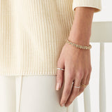 Accessorize London Women's Pastel Pop Gold Crystal Cuff Bracelet