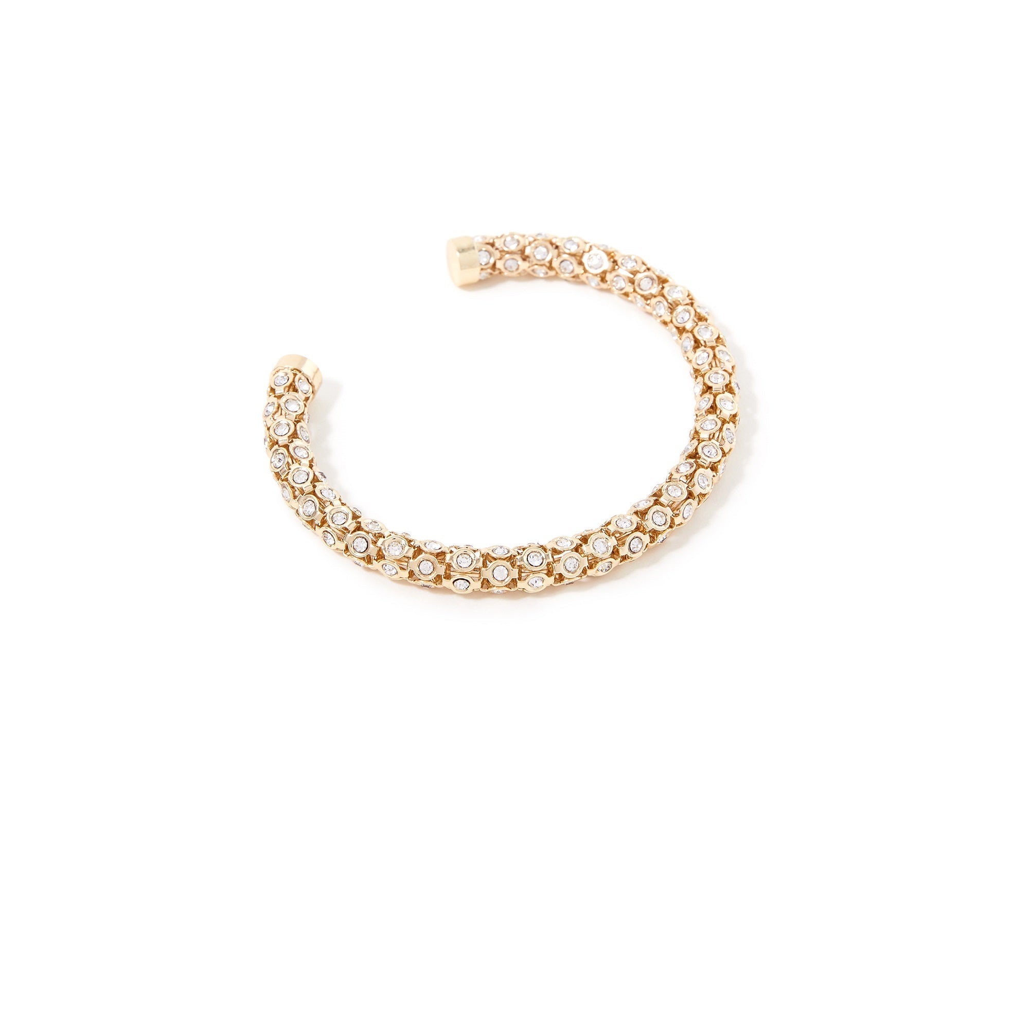 Accessorize London Women's Pastel Pop Gold Crystal Cuff Bracelet