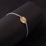 Accessorize London Women's Gold Flower Friendship Bracelet
