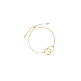 Accessorize London Women's Gold Romantic Ramble Joined Circles Bracelet