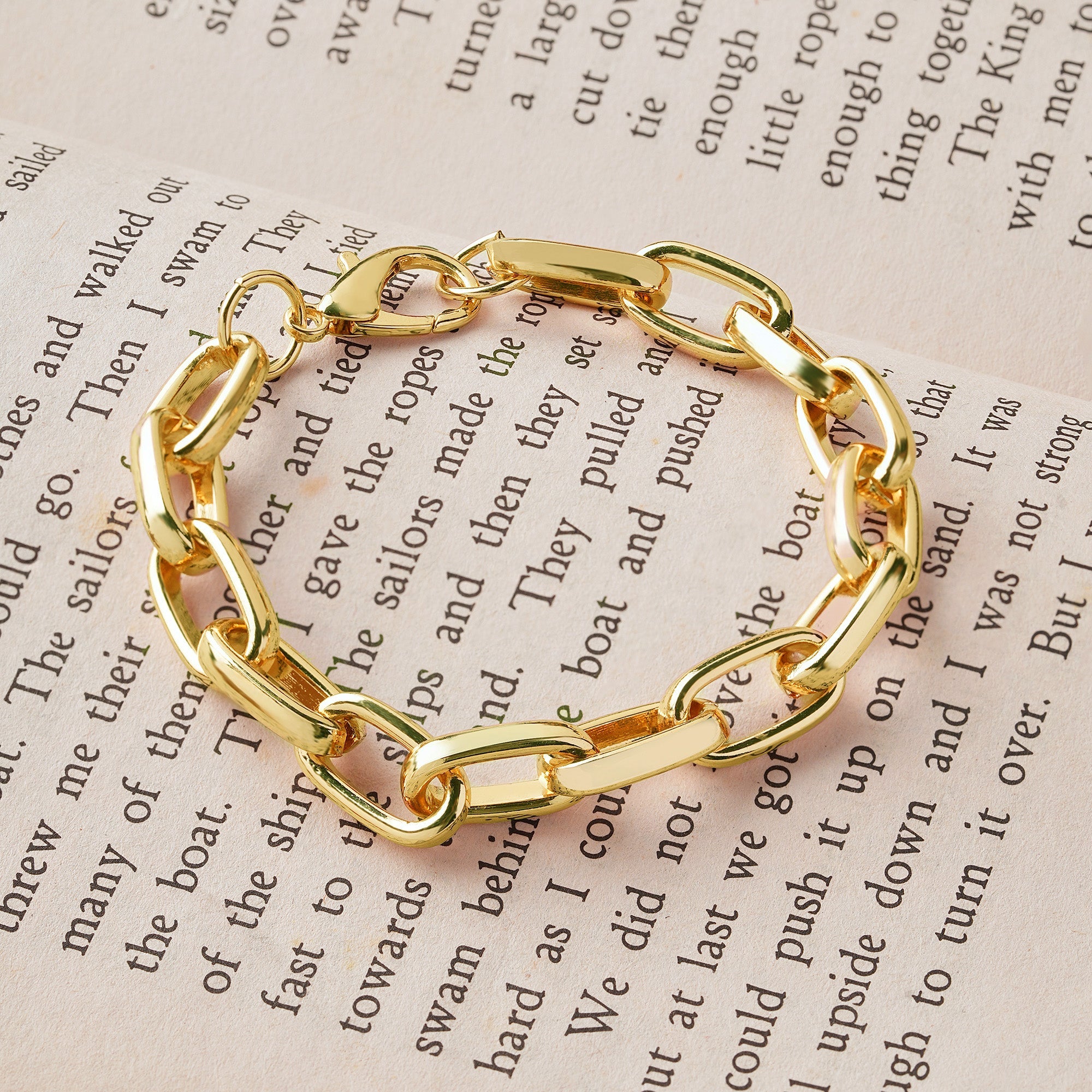 Buy Medium Golden Simple Chain Bracelet