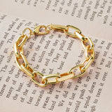 Accessorize London Women's Gold Simple Medium Chain Bracelet