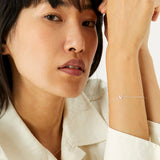 925 Pure Sterling Silver Wishbone Bracelet For Women