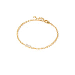 Real Gold Plated Sparkle Baguette Bracelet For Women By Accessorize London