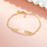 Real Gold Plated Sparkle Star Bar Bracelet For Women By Accessorize London