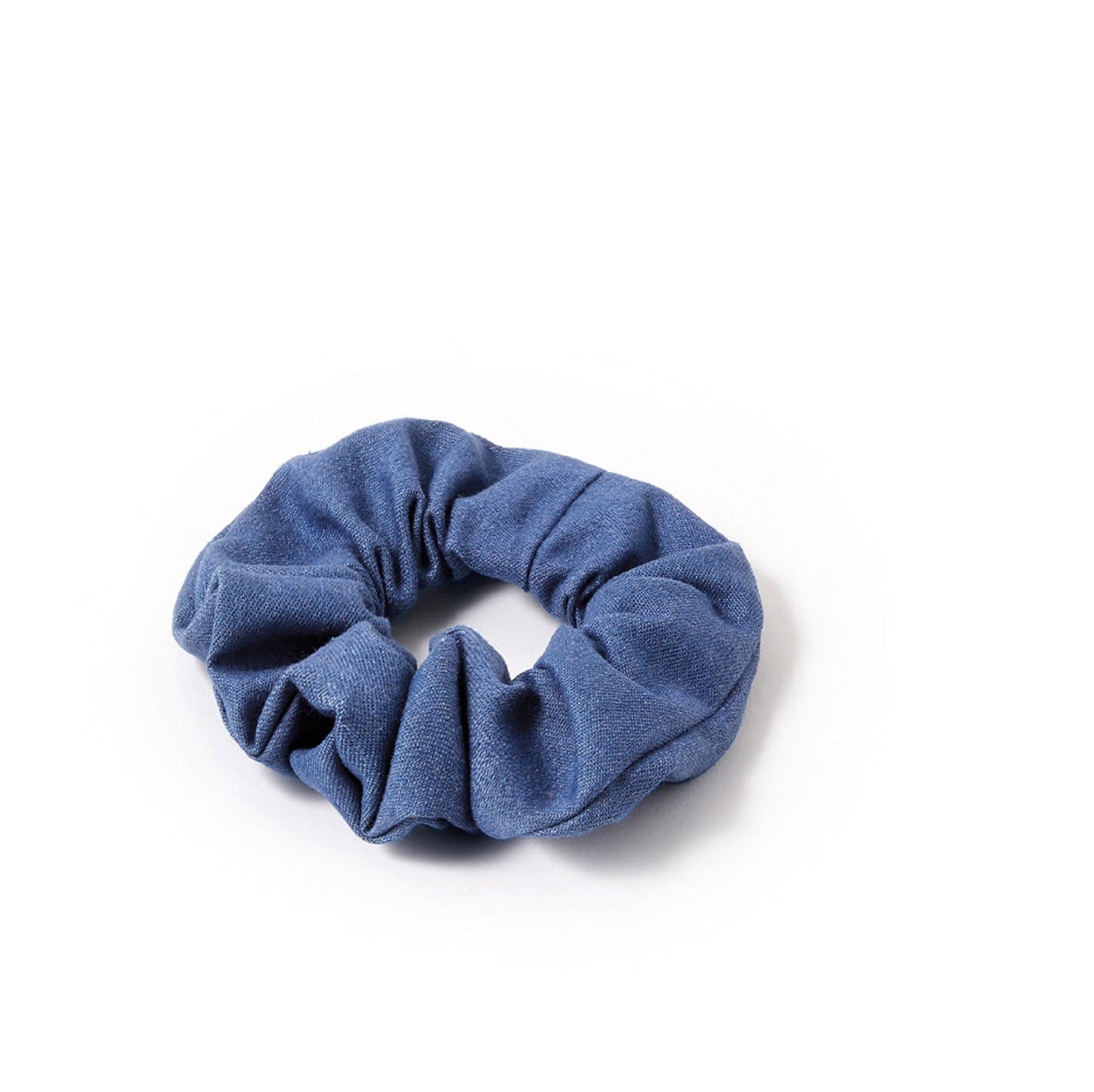 Accessorize London Women's Blue Denim Scrunchie