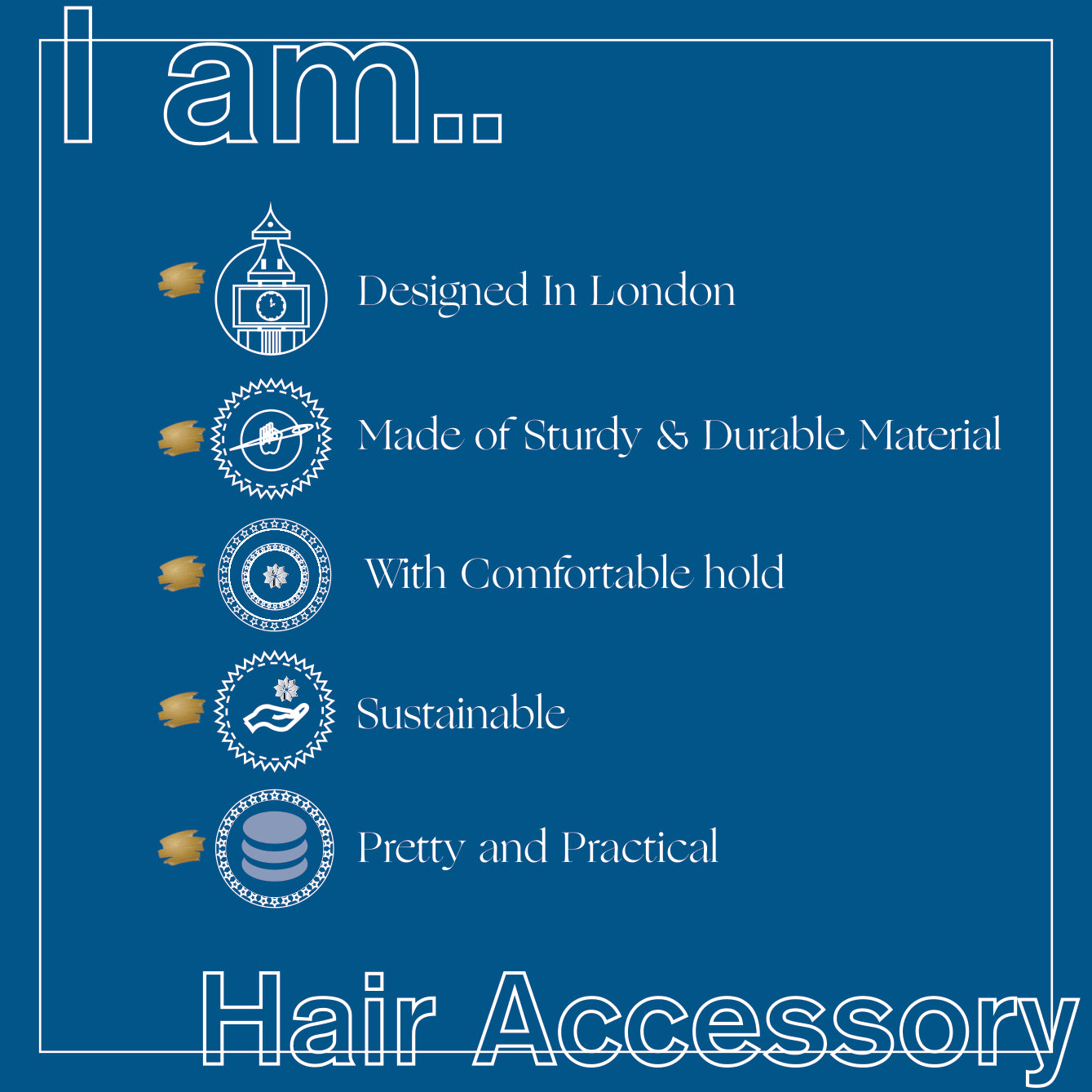 Accessorize London Women's 4 Pack Mini Square Claw clip