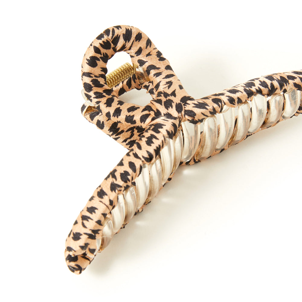 Accessorize London Women's leopard Wrap Claw clip