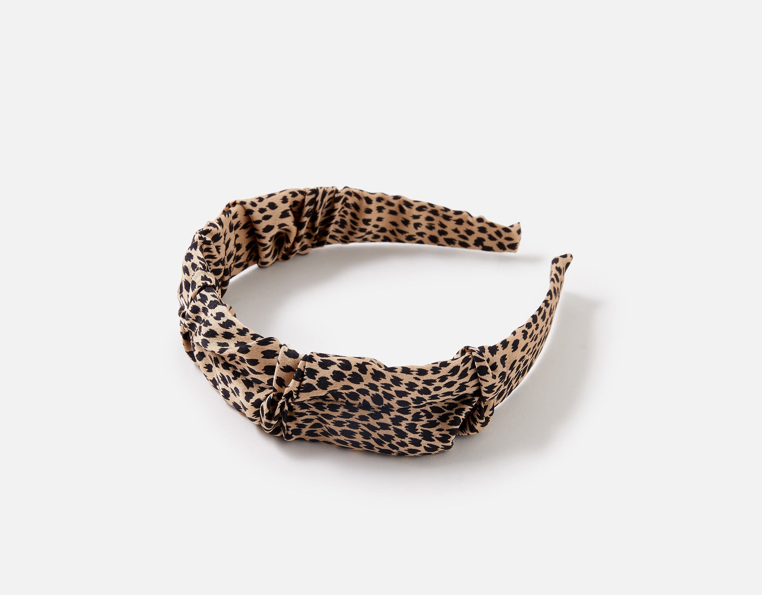 Accessorize London Women's Ruched Leopard print Alice hair Band