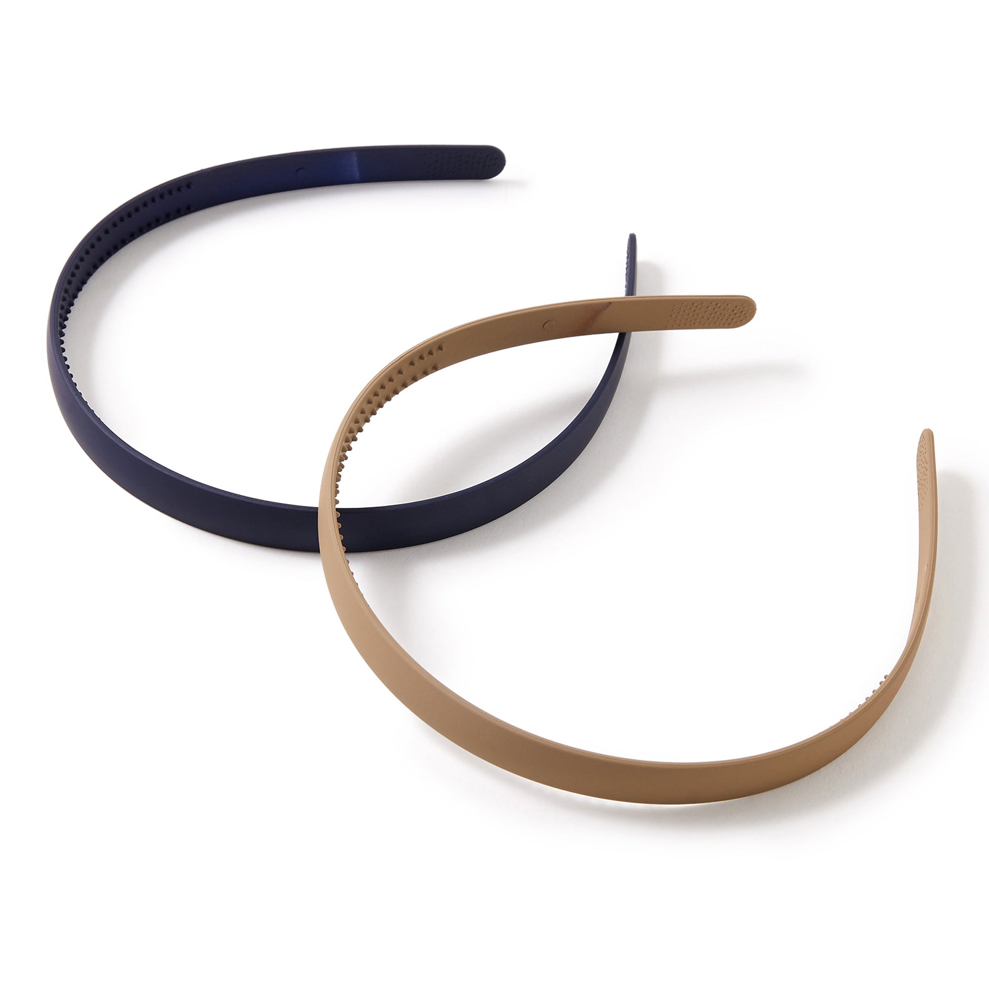 Accessorize London Women's 2 Pack Thin Matte Alice hair Bands