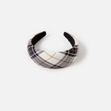 Accessorize London Women's Check Print Wide Alice Hair Band