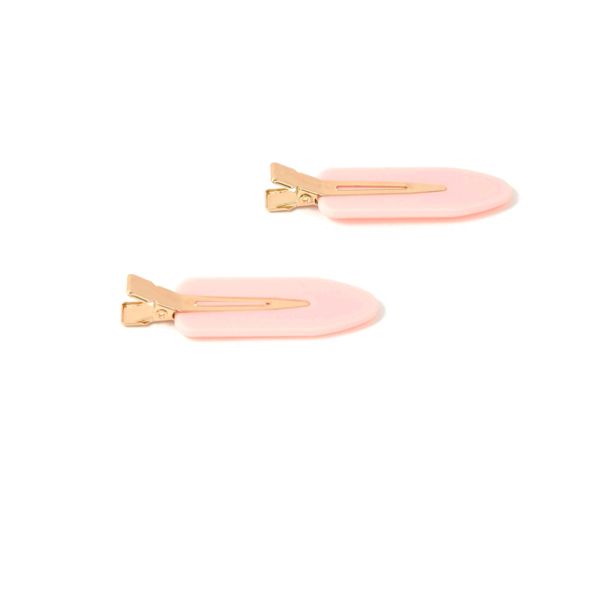 Accessorize London Women's 2 Pack 90S Clips - Pink/Gold