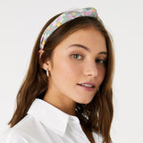 Accessorize London Women's Multi color Ditsy Print Knot Alice hair Band