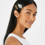 Accessorize London Women's Set of 3 90S Salon Hair Clips