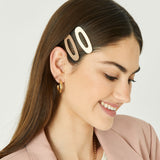 Accessorize London Women's Set of 5 Matte Resin hair Snapclips